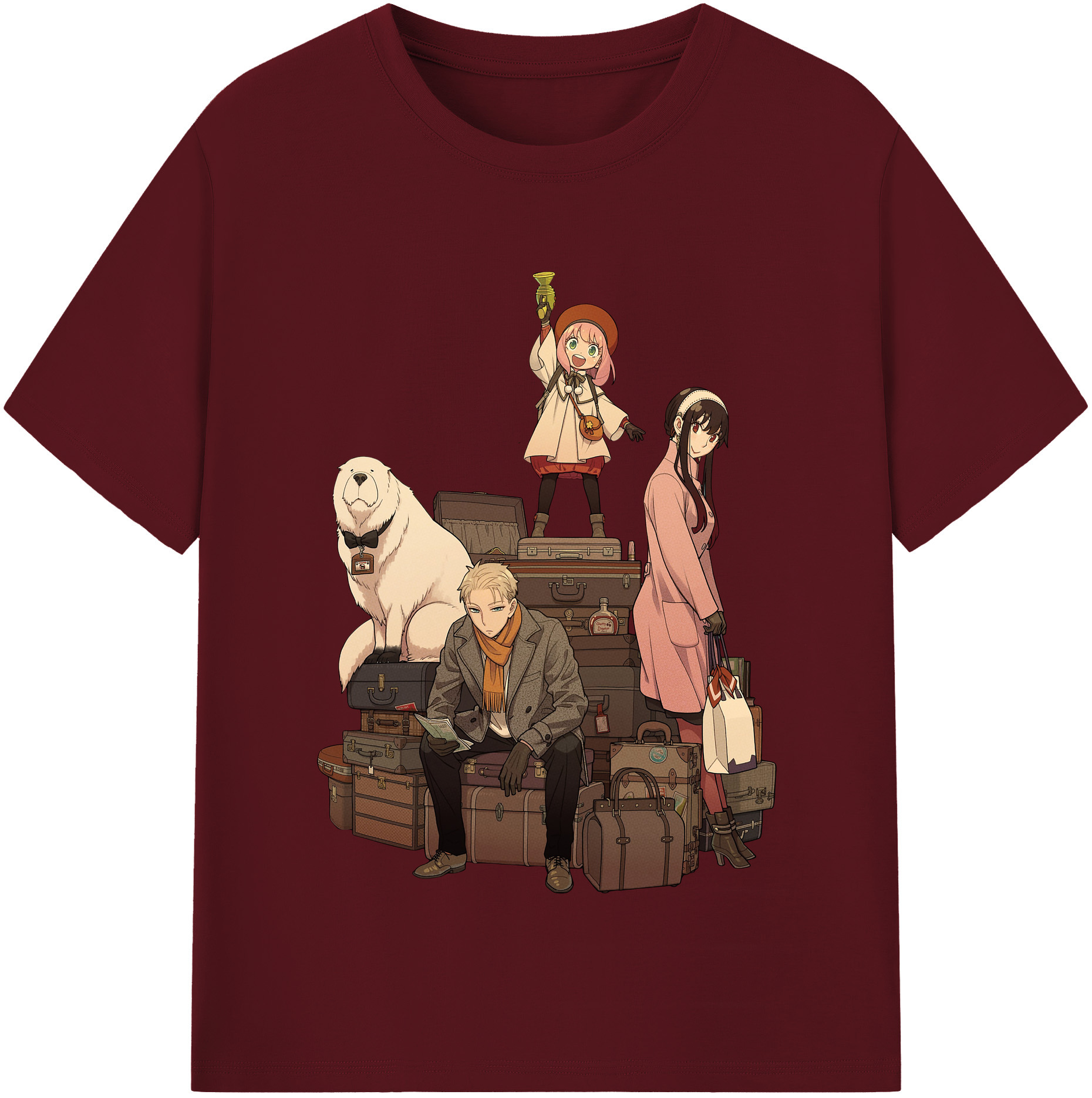 （画像用） SPY×FAMILY间谍家家酒 綿100％半袖Tシャツ（フロントプリント）
